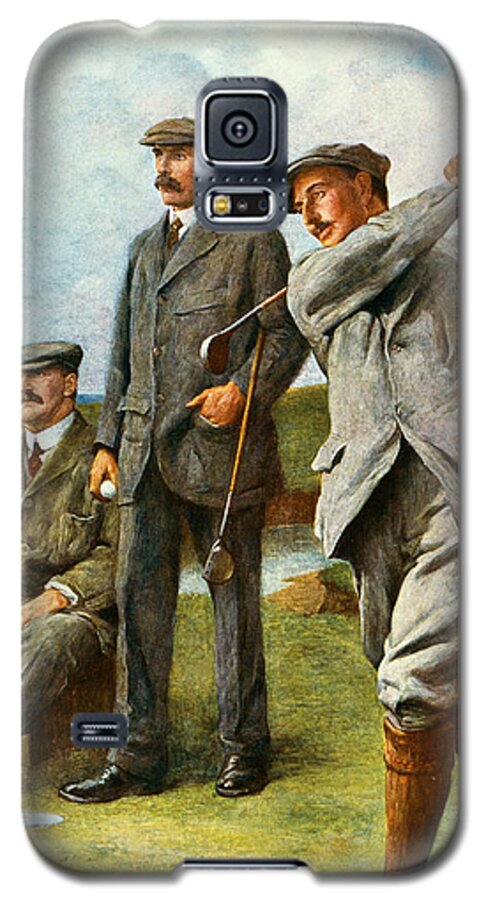Golf Galaxy S5 Case featuring the painting The Great Triumvirate by Clement Flower