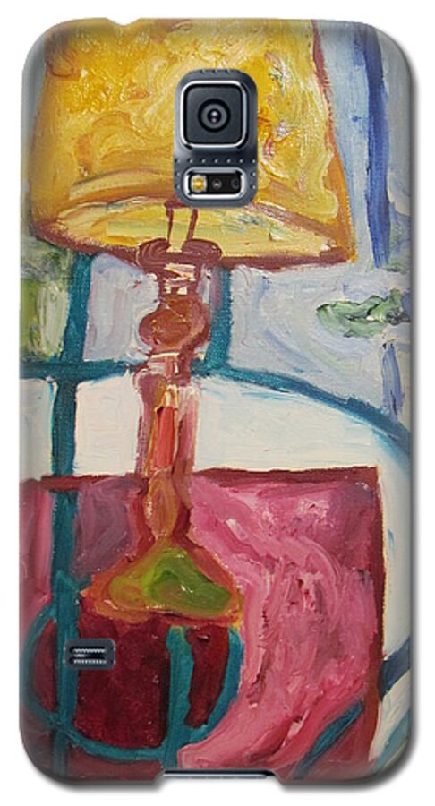 Lamp Galaxy S5 Case featuring the painting The Lamp by Shea Holliman