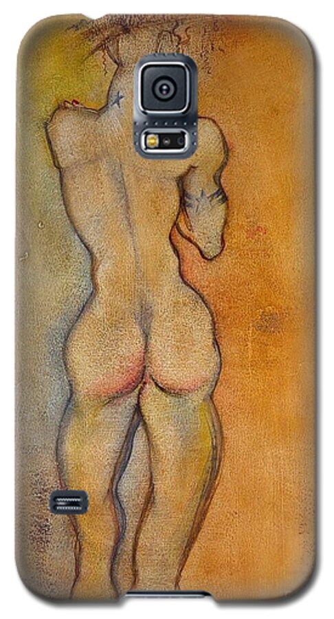 Female Nude Galaxy S5 Case featuring the painting The Last of the Three Wise Men by Carolyn Weltman