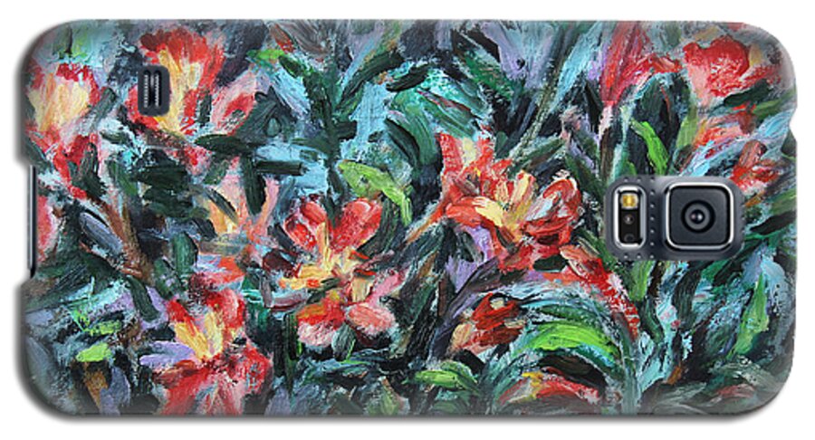 The Late Bloomers Galaxy S5 Case featuring the painting The Late Bloomers by Xueling Zou