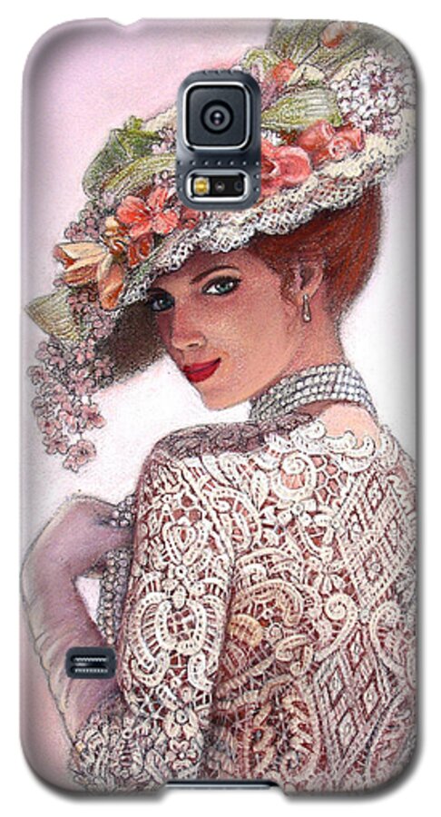 Portrait Galaxy S5 Case featuring the painting The Look of Love by Sue Halstenberg