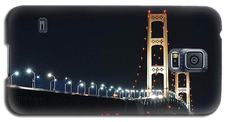 Mackinac Bridge Galaxy S5 Case featuring the photograph The Mighty Mac by Keith Stokes