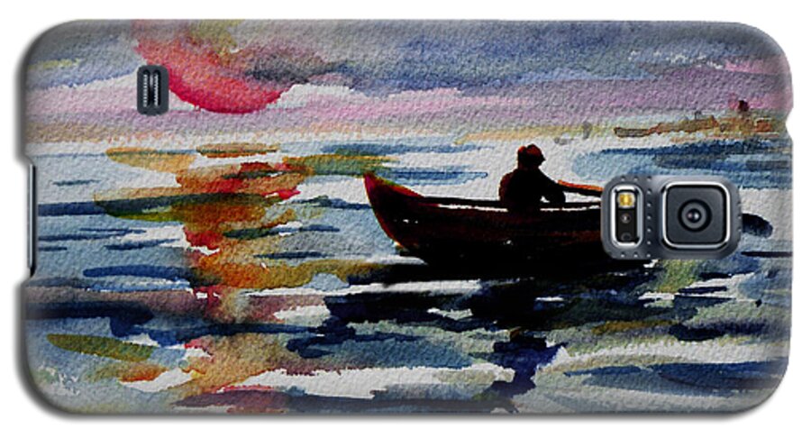 The Nobel Prize In Literature Galaxy S5 Case featuring the painting The Old Man and The Sea by Xueling Zou