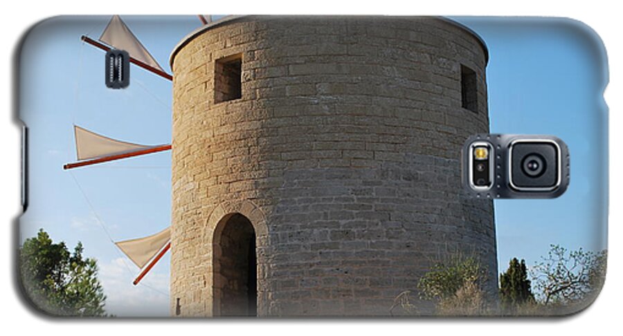 Windmills Galaxy S5 Case featuring the photograph The old windmill 1830 by George Katechis