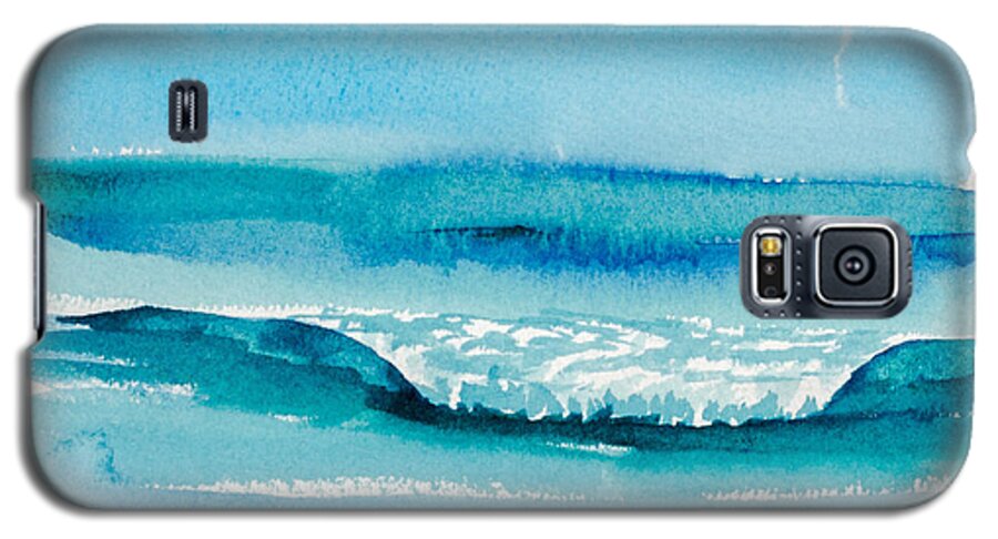 Nature Galaxy S5 Case featuring the painting The Perfect Wave by Walt Brodis