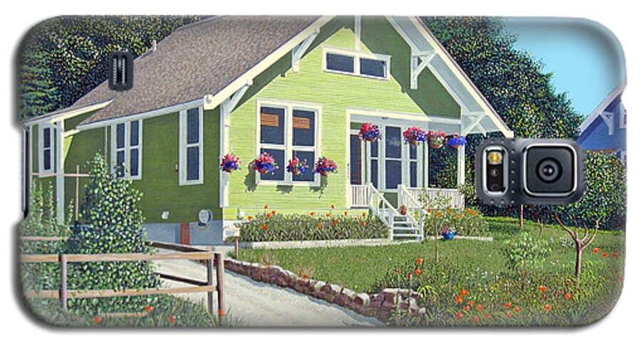 Powell River Galaxy S5 Case featuring the painting Our neighbour's house by Gary Giacomelli