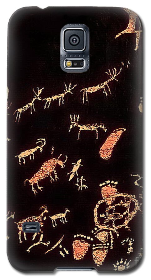 Digital Enhanced Color Photo Galaxy S5 Case featuring the digital art The Rock That Tells A Story 1 by Tim Richards