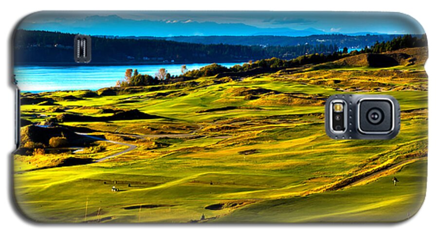 Chambers Bay Golf Course Galaxy S5 Case featuring the photograph The Scenic Chambers Bay Golf Course - Location of the 2015 U.S. Open Tournament by David Patterson