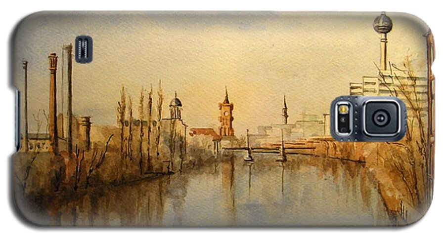 Spree Galaxy S5 Case featuring the painting The Spree Berlin by Juan Bosco