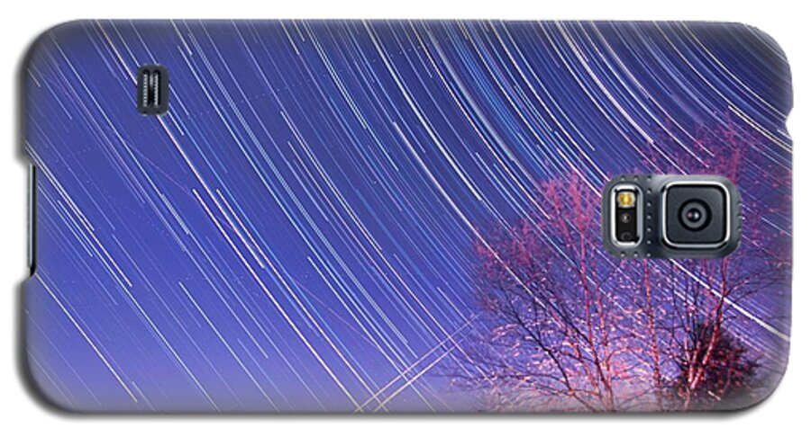 The Galaxy S5 Case featuring the photograph The star trails by Paul Ge