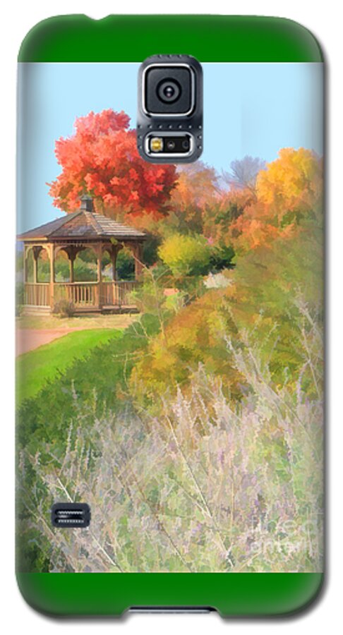 Gazebo Galaxy S5 Case featuring the photograph The Sunken Garden by Geoff Crego