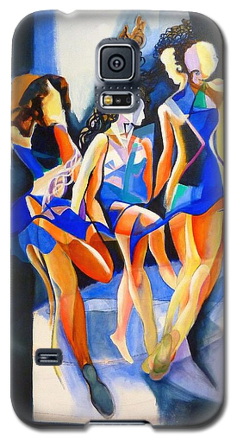 Irish Dance Dancing Greek Three Graces Galaxy S5 Case featuring the painting The three graces by Georg Douglas