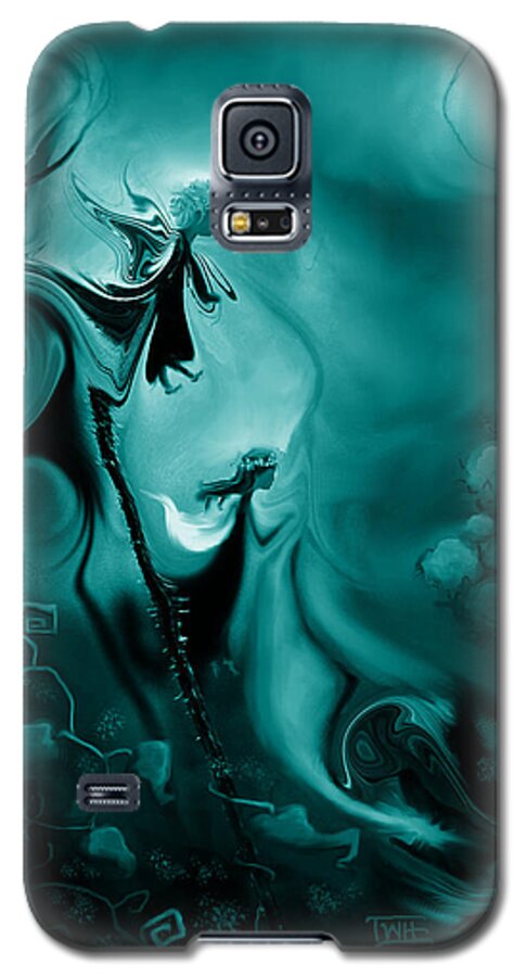 Fairies Photographs Galaxy S5 Case featuring the photograph Thistle Fairies in Monochrome by Terry Webb Harshman
