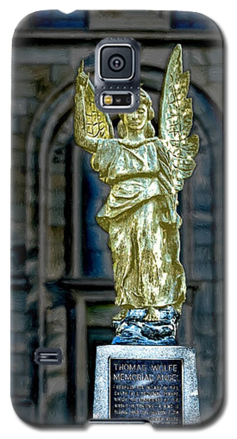 Artists Galaxy S5 Case featuring the digital art Thomas Wolfe Memorial Angel by John Haldane