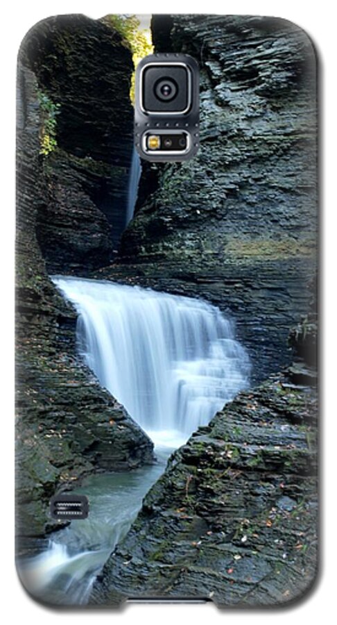 Watkins Glen Galaxy S5 Case featuring the photograph Three Falls in Watkins Glen by Joshua House