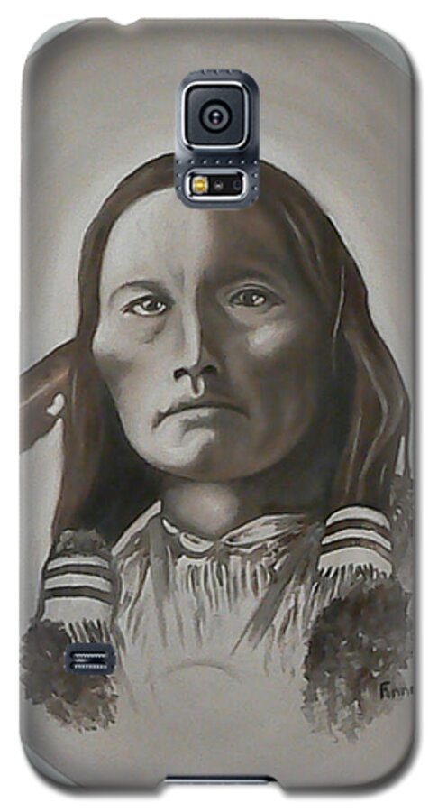 Michael Galaxy S5 Case featuring the painting Three Fingers by Michael TMAD Finney