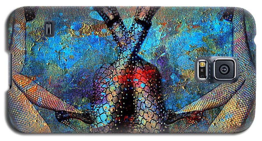 Fishnet Galaxy S5 Case featuring the digital art Triple Threat by Greg Sharpe