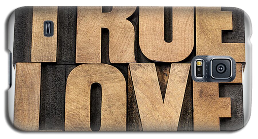 Emotion Galaxy S5 Case featuring the photograph True Love In Wood Type by Marek Uliasz