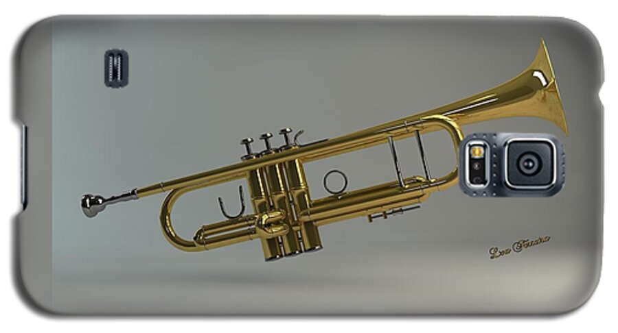 Trumpet Galaxy S5 Case featuring the digital art Trumpet by Louis Ferreira