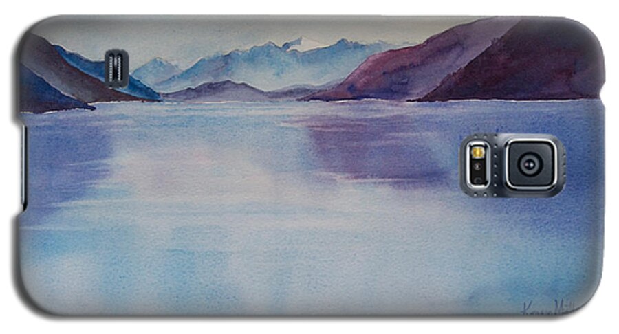 Turnagain Arm Alaska Galaxy S5 Case featuring the painting Turnagain Arm in Alaska by Karen Mattson