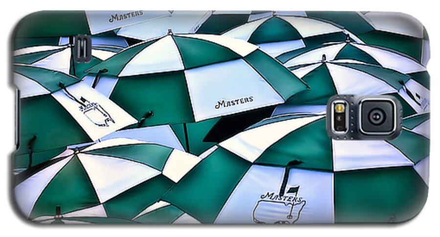 Umbrella Galaxy S5 Case featuring the photograph Umbrellas at the Masters by Walt Foegelle