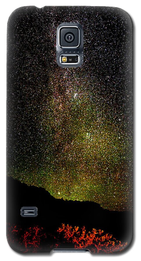 Milky Way Galaxy S5 Case featuring the photograph Under the Milky Way by Greg Norrell