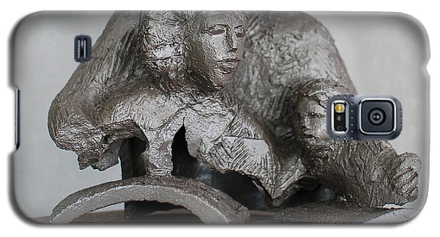 Family Galaxy S5 Case featuring the sculpture Urban Fragmented Family by Art Mantia