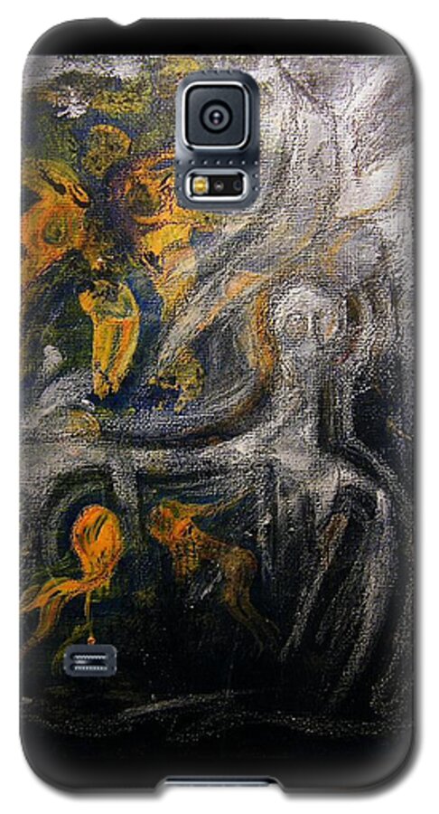 Ursuppe Galaxy S5 Case featuring the painting Ursuppe - Primeval Soup by Mimulux Patricia No