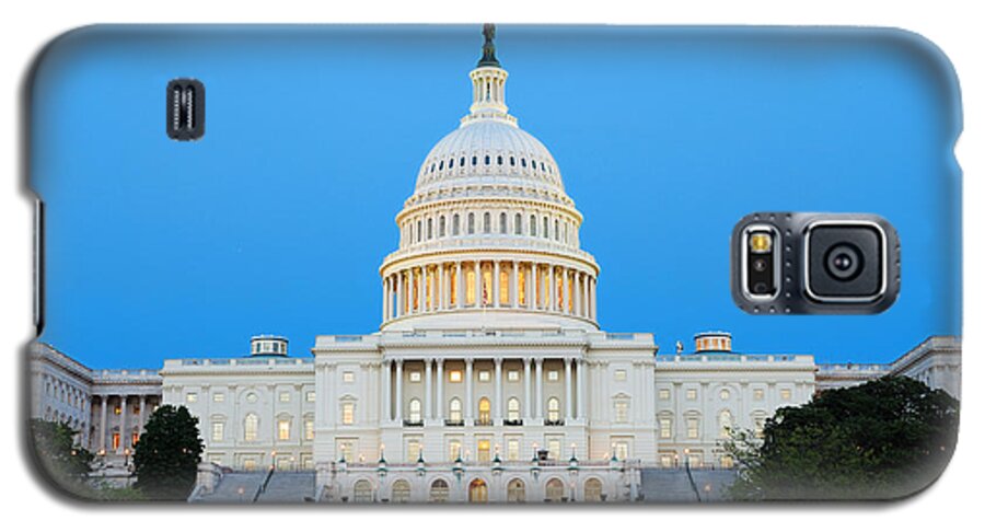 Government Galaxy S5 Case featuring the photograph US capitol in Washington DC. by Songquan Deng