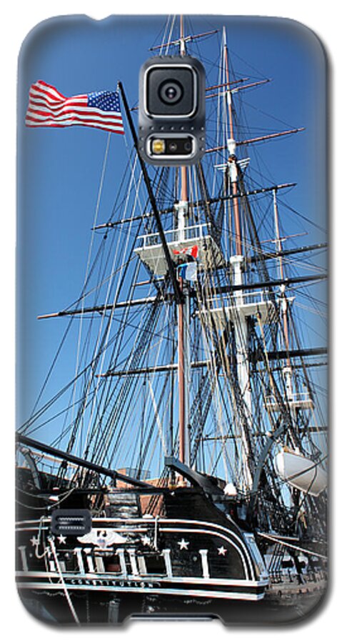 Uss Constitution Galaxy S5 Case featuring the photograph USS Constitution by Kristin Elmquist