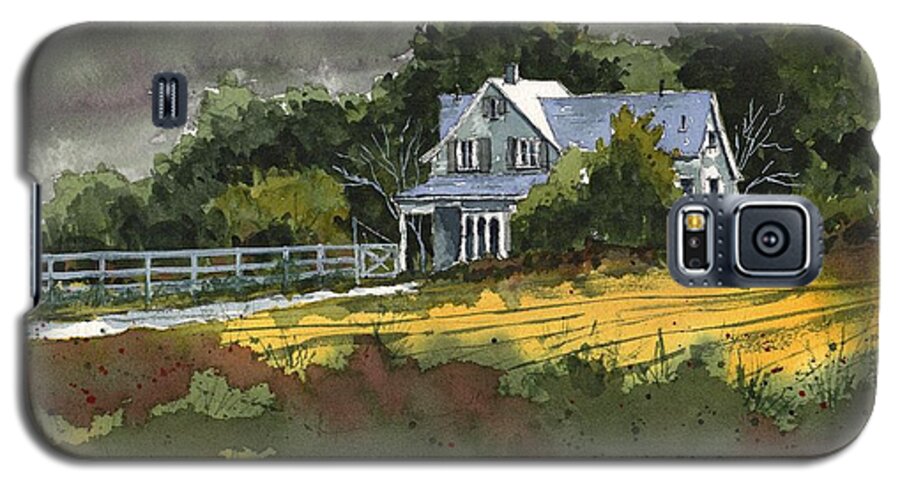  Galaxy S5 Case featuring the painting Valley Home by Tim Oliver