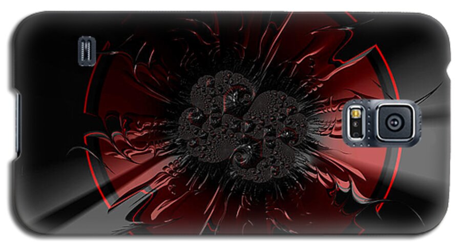 Fractal Galaxy S5 Case featuring the digital art Vampire Virus by Jon Munson II