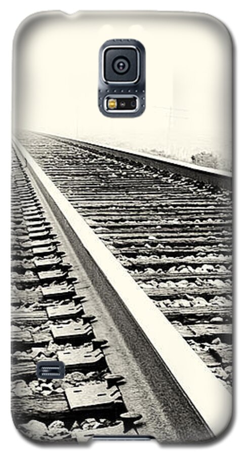 Train Tracks Galaxy S5 Case featuring the photograph Vanishing Point by Caitlyn Grasso