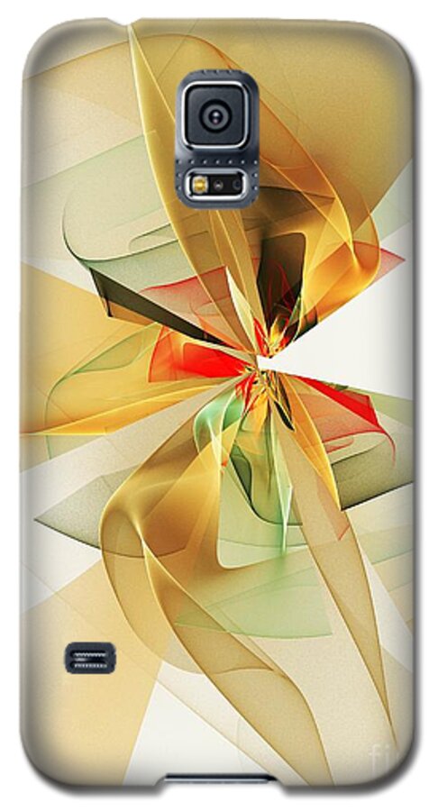 Abstract Galaxy S5 Case featuring the digital art Veildance series 1 by Klara Acel