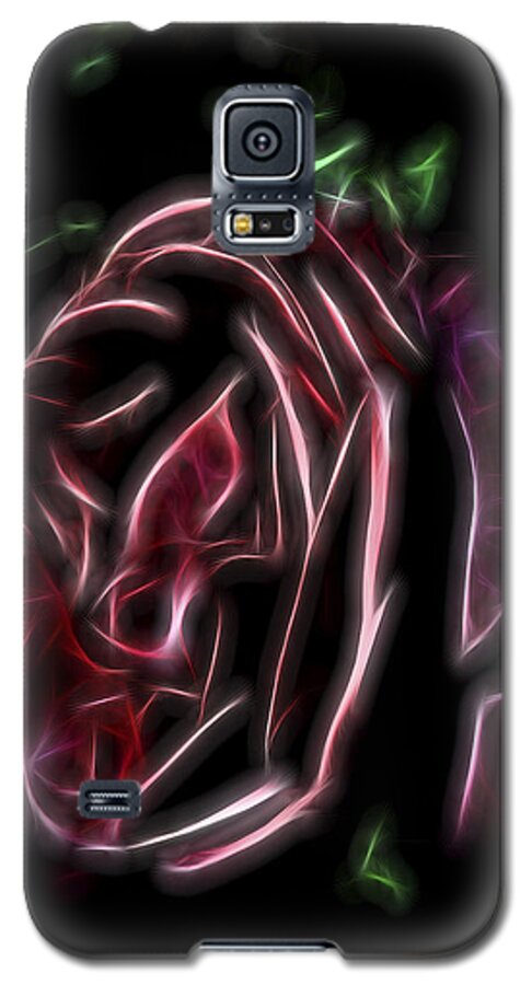 Soft Rose Galaxy S5 Case featuring the digital art Velvet Rose 1 by William Horden