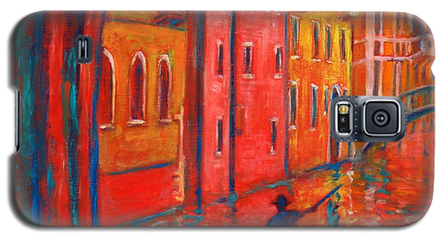 Landscape Galaxy S5 Case featuring the painting Venice Impression VIII by Xueling Zou