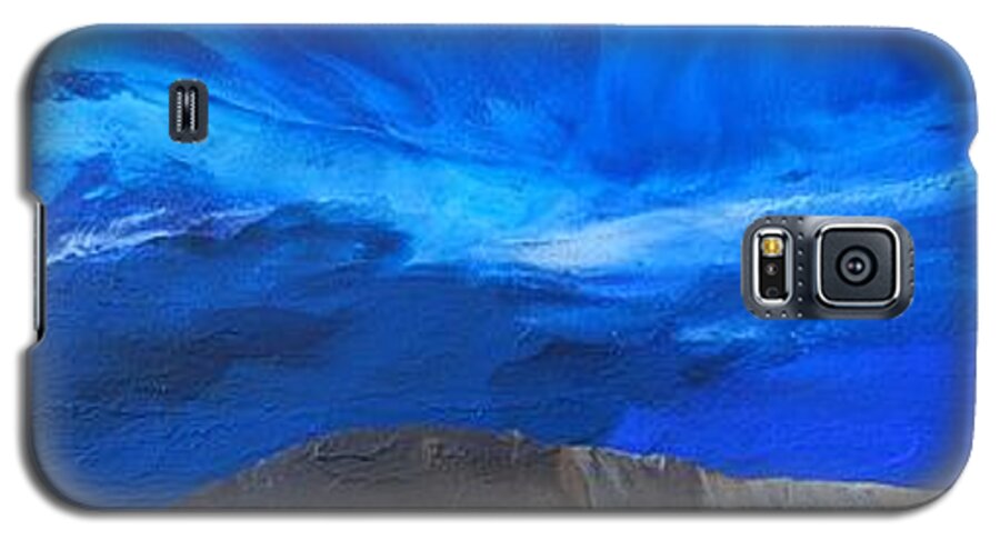 Sky Galaxy S5 Case featuring the painting View From the Ridge by Linda Bailey