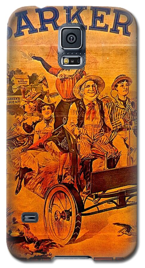 Vintage Advertisement Galaxy S5 Case featuring the photograph Vintage Ad Barker's Liniment by Saundra Myles