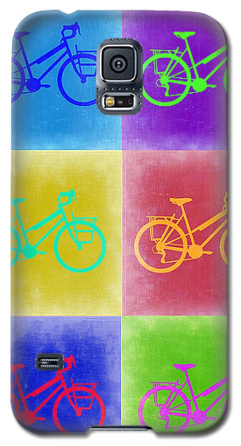 Vintage Bicycle Galaxy S5 Case featuring the painting Vintage Bicycle Pop Art 2 by Naxart Studio