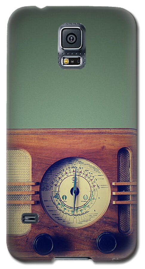 Radio Galaxy S5 Case featuring the photograph Vintage Radio by Jelena Jovanovic