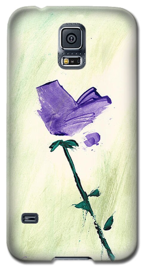 Violet Galaxy S5 Case featuring the painting Violet Solo by Frank Bright