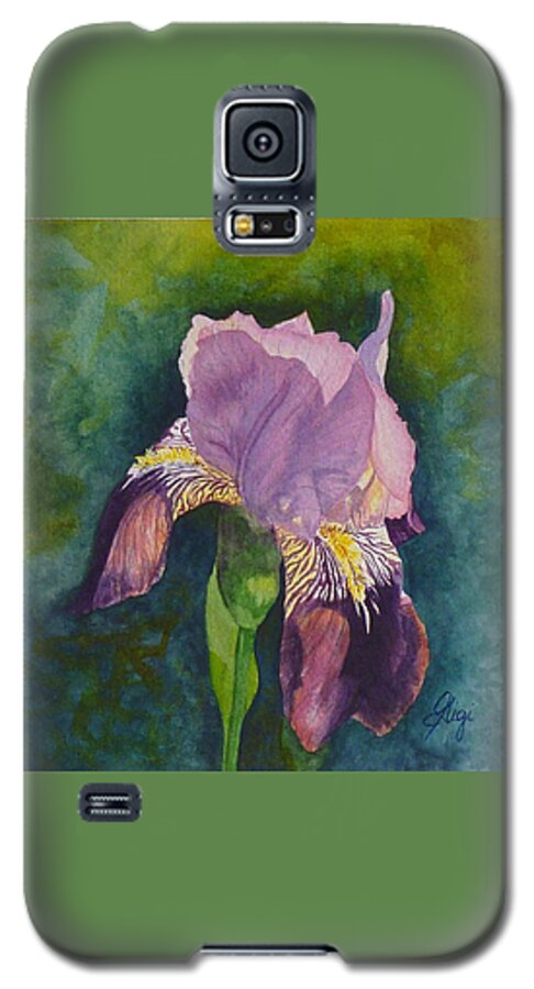 Flower Galaxy S5 Case featuring the painting Violetta by Gigi Dequanne