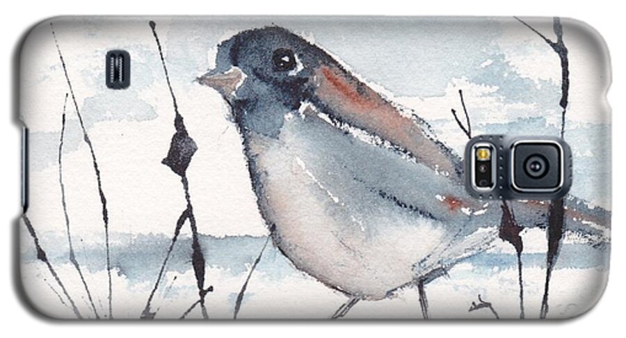 Birds Galaxy S5 Case featuring the painting Waiting by Anne Duke