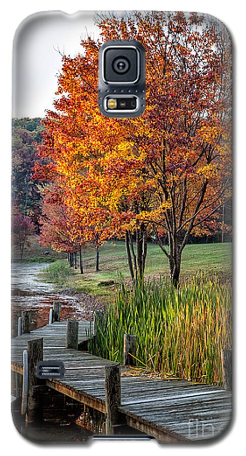 2012 Galaxy S5 Case featuring the photograph Walk Into Fall by Ronald Lutz