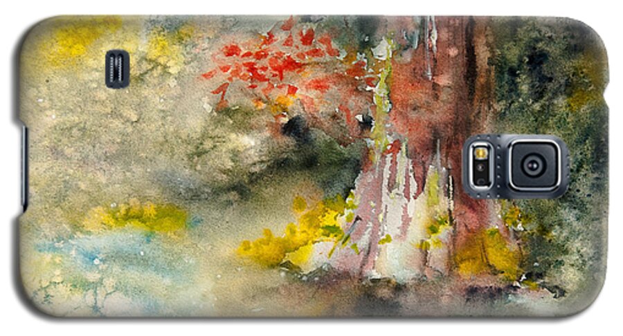 Cypress Tree Galaxy S5 Case featuring the painting Wall Doxey 6 by Bill Jackson
