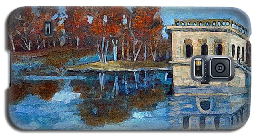 Landscape Galaxy S5 Case featuring the painting Waltham Reservoir by Rita Brown