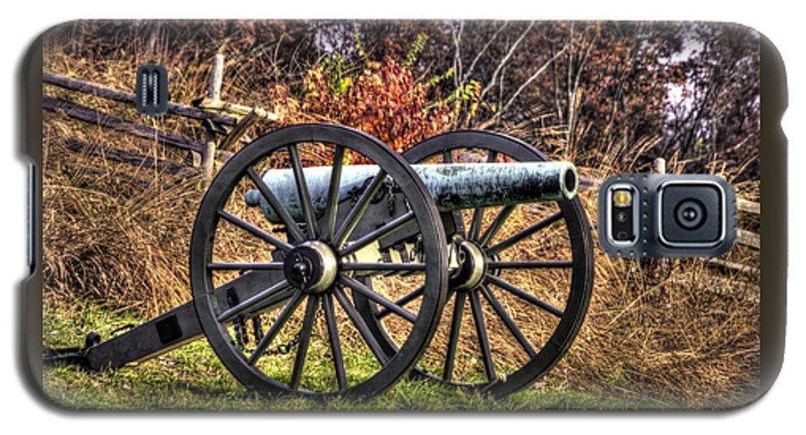 Civil War Galaxy S5 Case featuring the photograph War Thunder - The Morris Artillery Page's Battery Oak Hill Gettysburg by Michael Mazaika