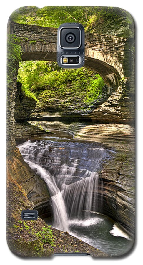 Watkins Glen Galaxy S5 Case featuring the photograph Watkins Glen Waterfalls by Anthony Sacco