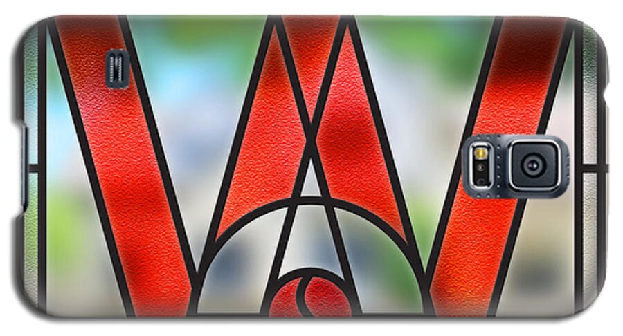 Wauwatosa Galaxy S5 Case featuring the digital art Wauwatosa Stain Glass by Geoff Strehlow