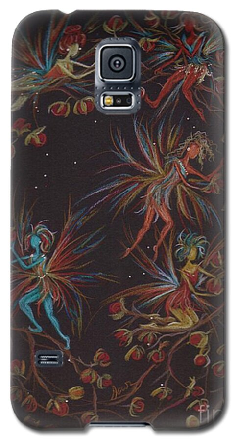 Fairie Galaxy S5 Case featuring the drawing Weaving The Bittersweet by Dawn Fairies